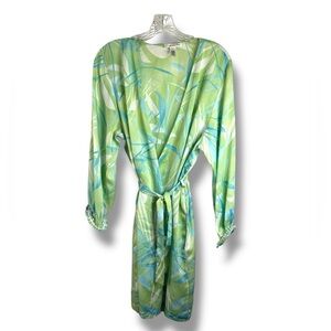 Oscar de la Renta Leaf Print Robe